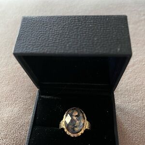 Rutilated quartz ring